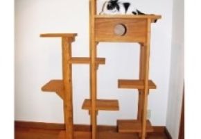 オリジナル木製キャットタワー